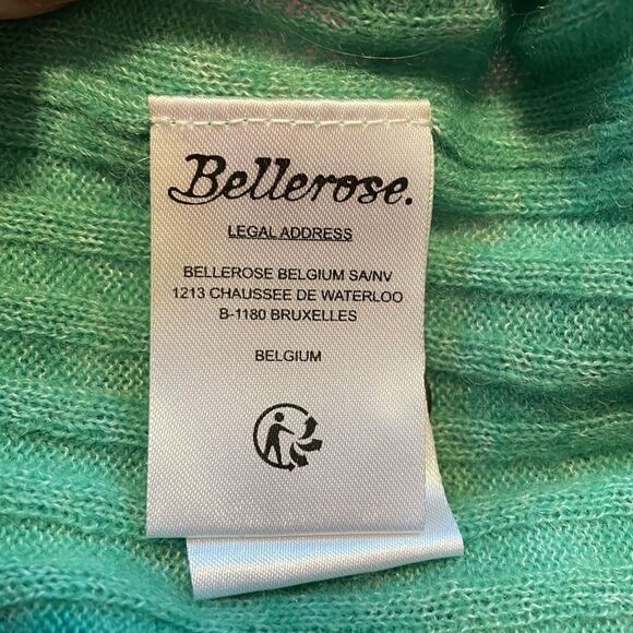 Bellerose Ribbed Pullover Sweater Green 8 - Picture 10 of 11